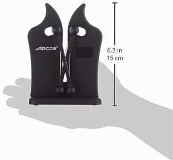 Arcos Spitzer - Professionelle Messerschärfer - Gemacht aus ABS Farbe Schwarz,20.5 x 7.3 x 6.2 cm, S