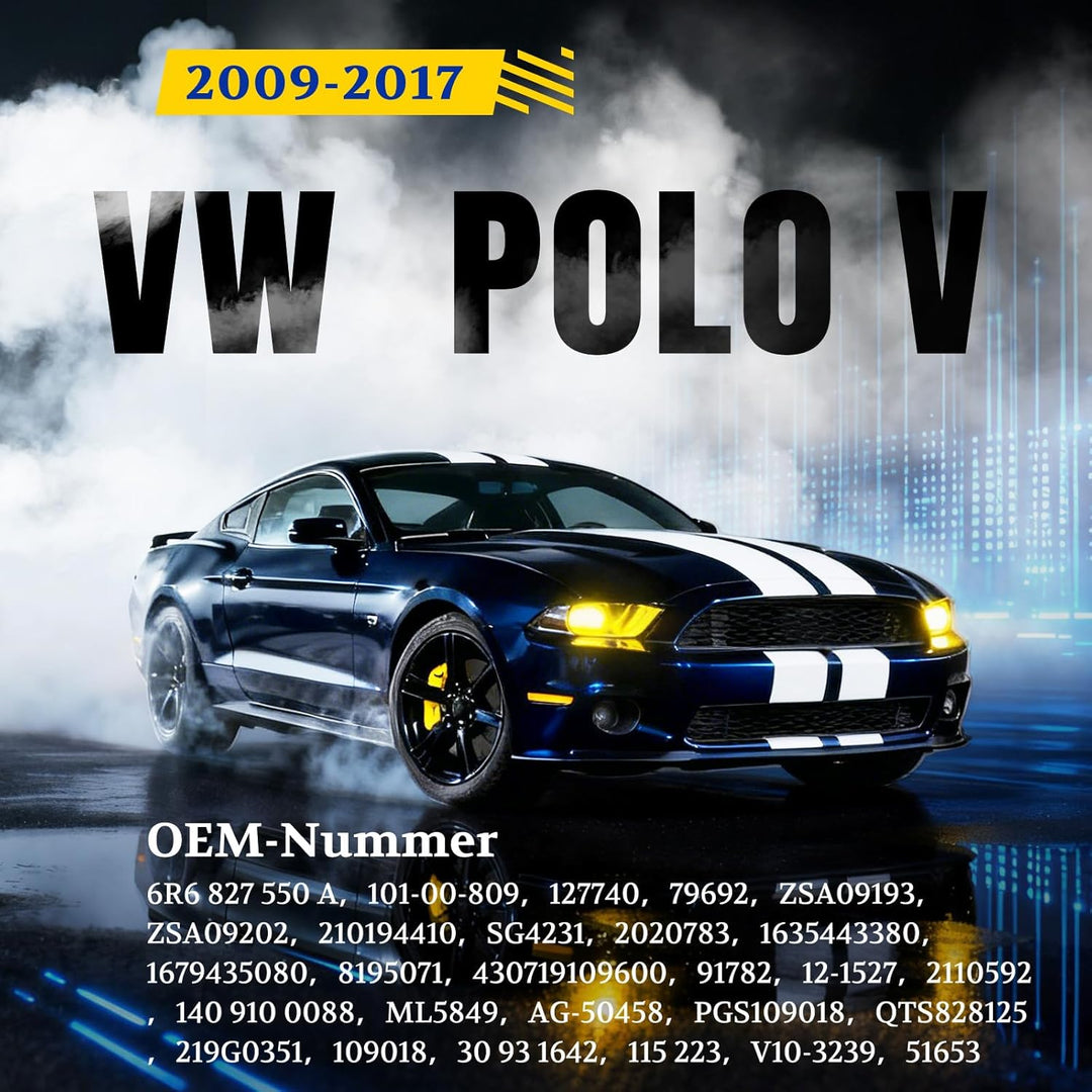 Arana 2x Heckklappe Dämpfer Gasdruckfeder kompatibel mit Polo 6R 6C 1.2L Schrägheck 2011-2014 Polo 6