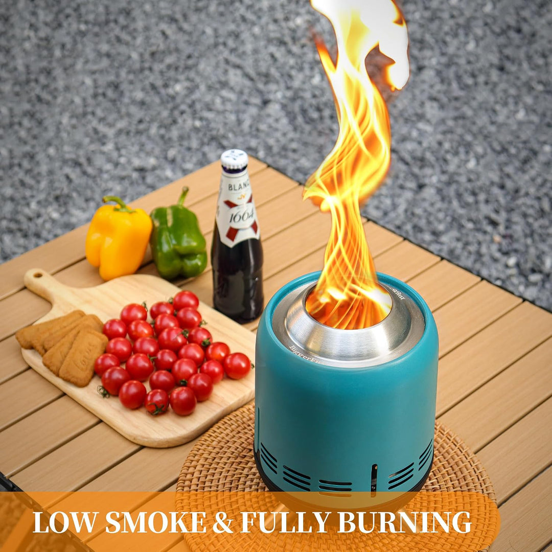 Tragbare Tisch-Feuerstelle, rauchfreie Tisch-Feuerstelle, raucharme Mini-Feuerstelle für den Aussenb