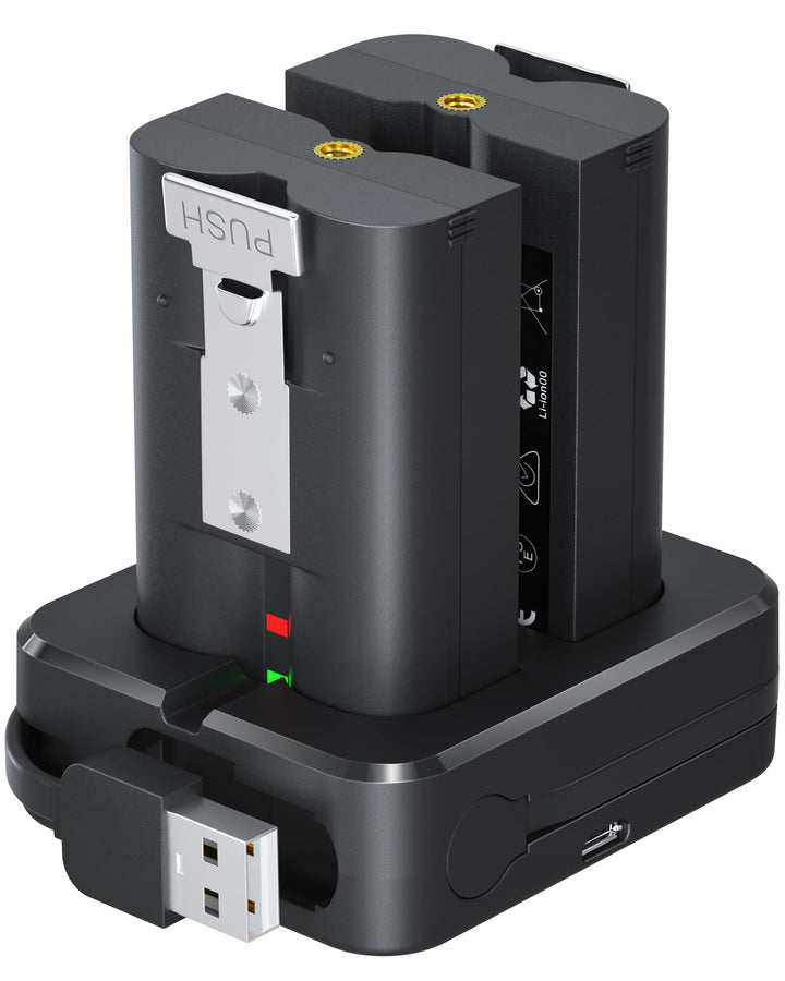 2 Batterien Und Ladestation für Ring Video Doorbell, 3.65V 6040mAh Akku kompatibel mit Video Doorbel