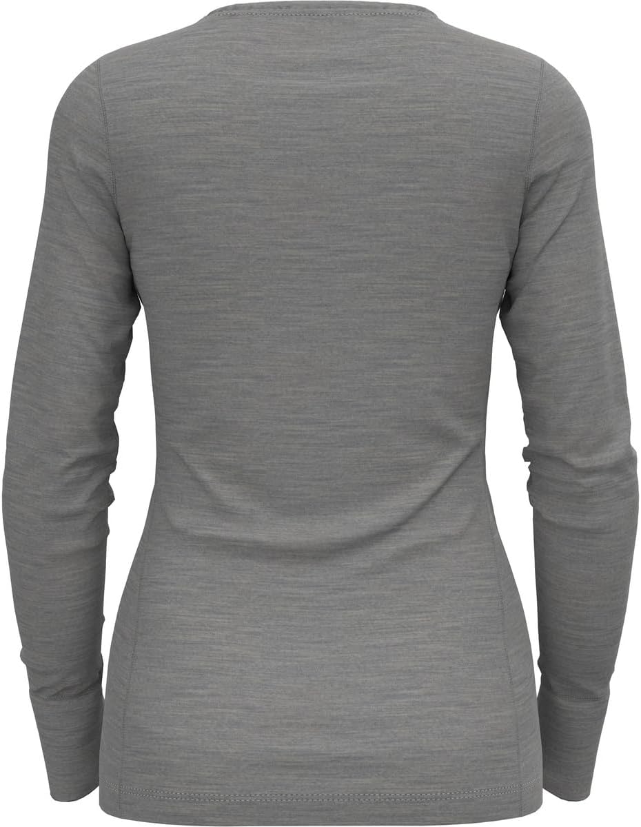 Odlo Damen Merino 200 Undershirt (1er Pack) XS Odlo Steel Grey Melange, XS Odlo Steel Grey Melange