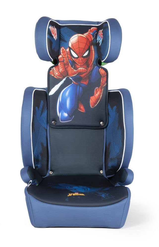 Tataway Marvel Spiderman Autositz mit ISOFIX-Befestigung für Kindersicherheit mit einer Körpergrösse