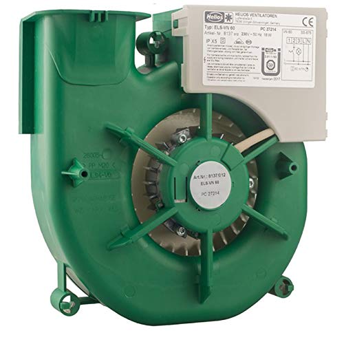 Helios Ersatzlüfter Ventilator ELS-VN 60 mit Nachlauf ohne Fassade/Blende, nur passend ab Baujahr 06