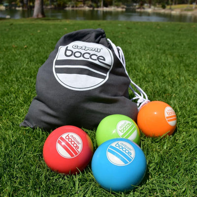 GoSports Backyard Bocce Sets mit 8 Bälle, Pallino, Etui und Messseil - Wählen Sie zwischen klassisch