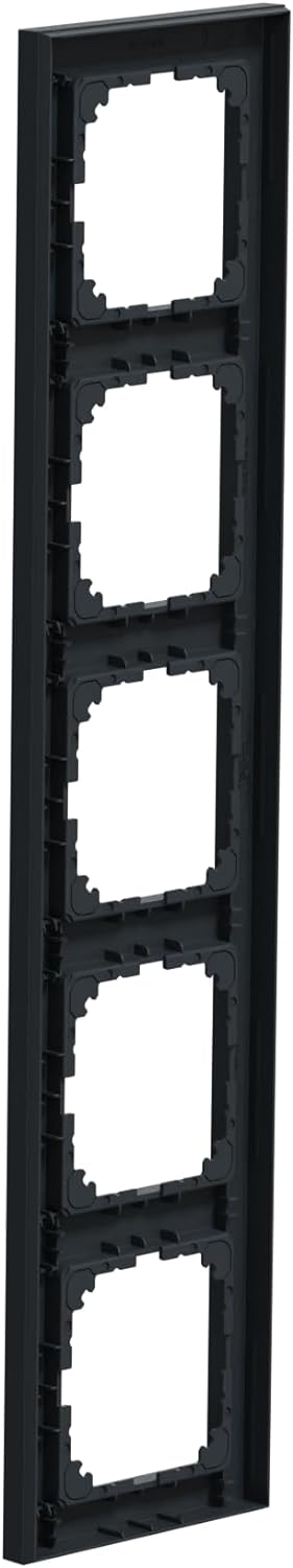 Schneider Electric Merten MEG4050-3614 M-Pure-Rahmen 5-fach für Steckdosen und Schalter, Anthrazit 5