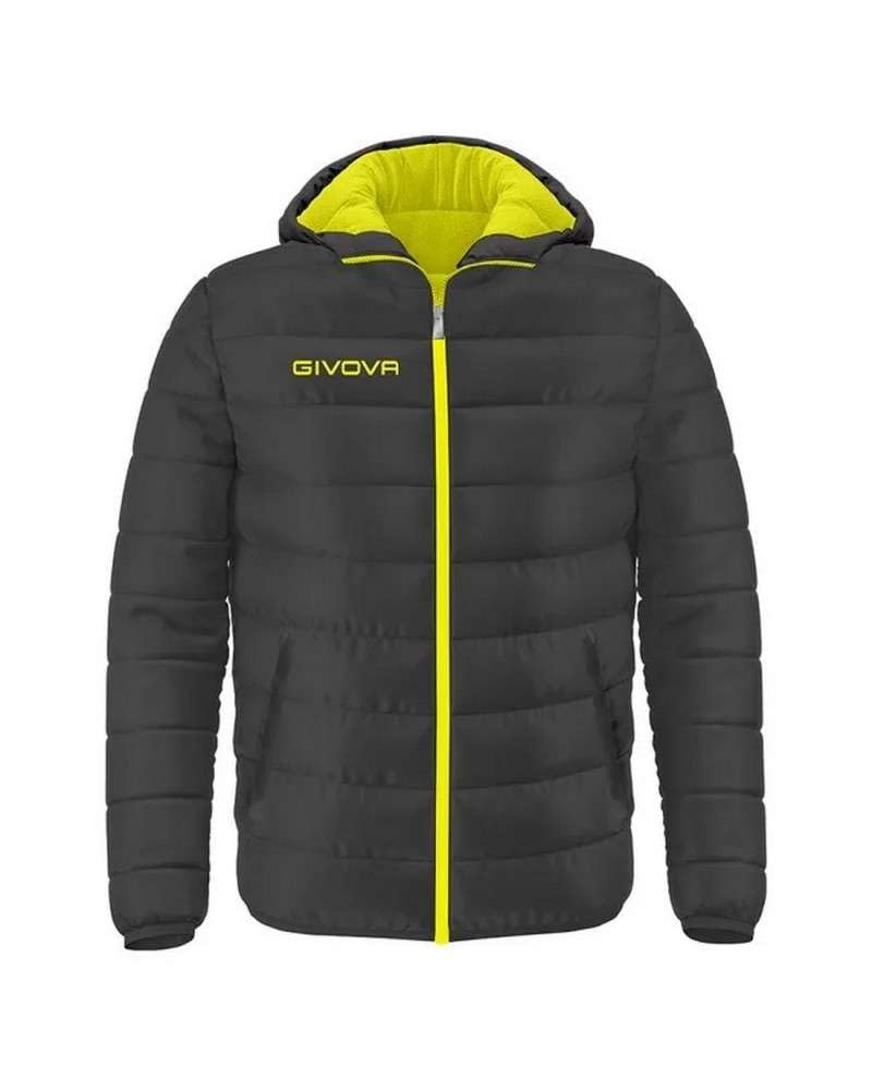 Givova, weste holland, dunkelgrau /gelb fluo, L