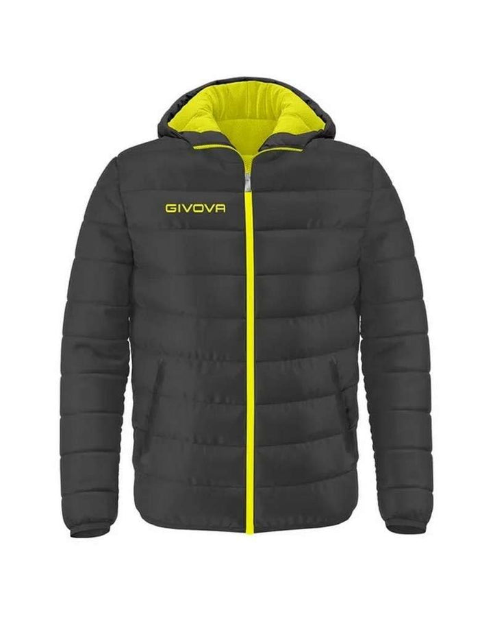 Givova, weste holland, dunkelgrau /gelb fluo, L