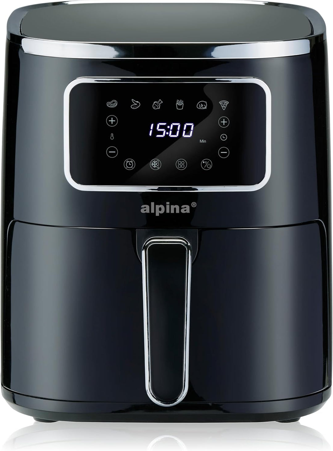 alpina Heissluftfritteuse 4.5L - Airfryer für 3 bis 4 Personen - Air Fryer mit Digitalanzeige - Eins