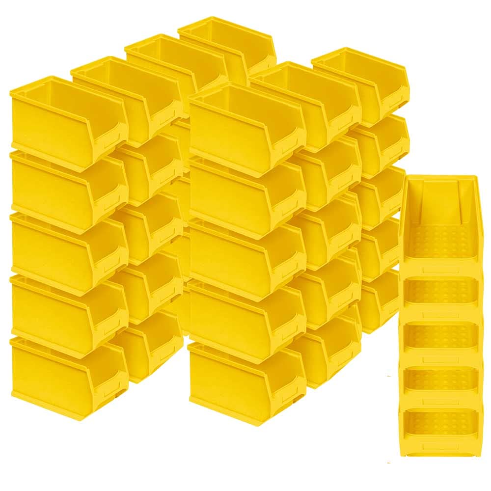 BRB 40x Sichtbox PROFI“ LB 5, LxBxH 175x100x75 mm, Inhalt 0,85 Liter, gelb