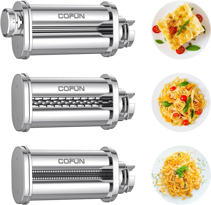 COFUN Nudelvorsatz für Bosch Mum 5 Zubehörteile, 3 Stück Nudelmaschine für Bosch Nudelaufsatz Mum5 Z
