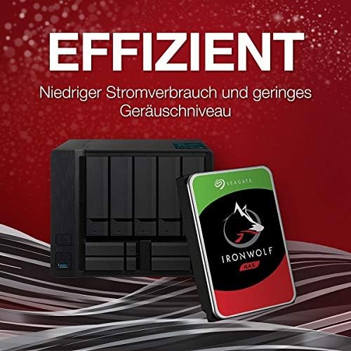 Seagate IronWolf 10TB, NAS interne Festplatte, HDD, 3.5 Zoll, 7200 U/Min, CMR, 256 MB Cache, SATA 6G