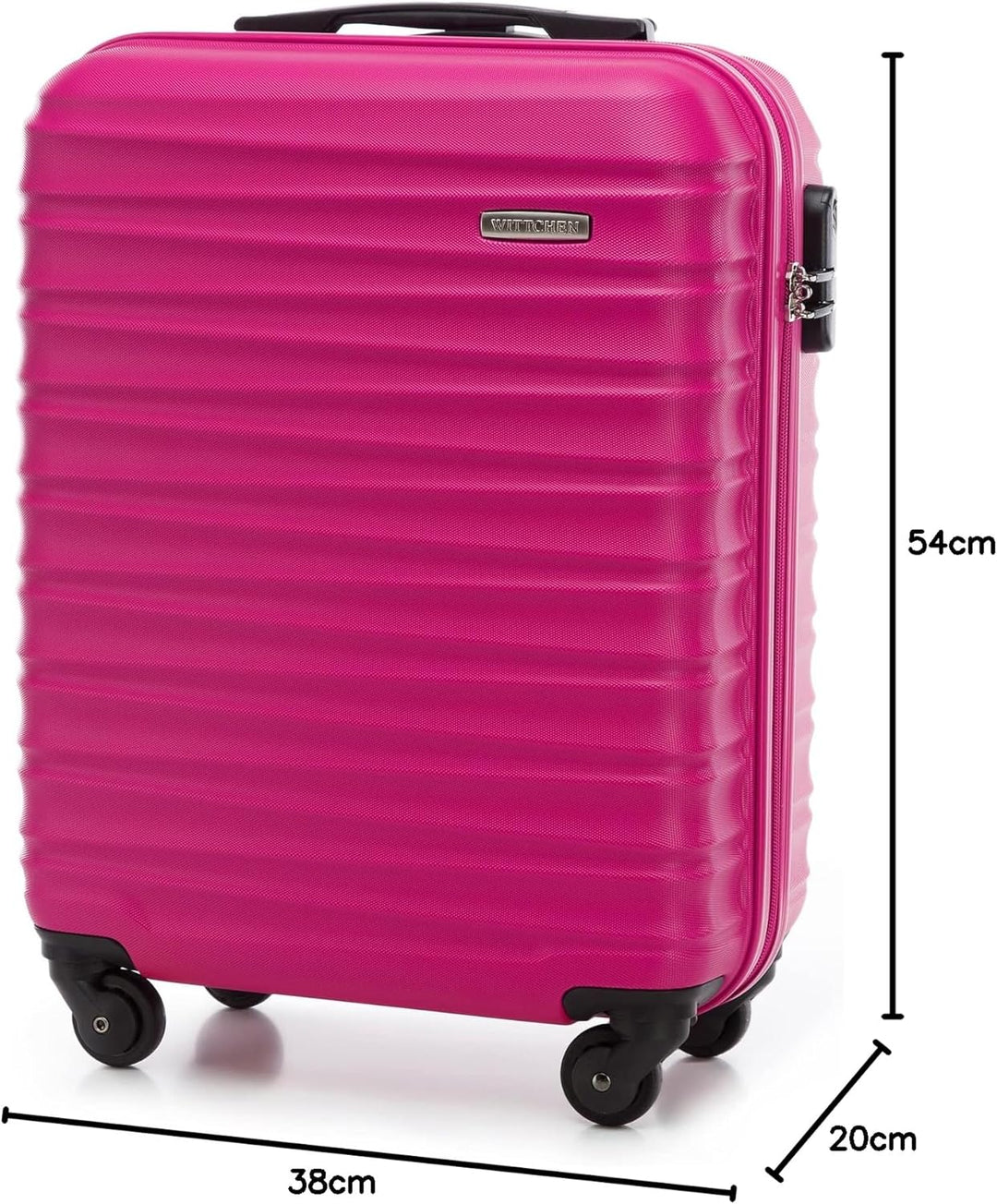WITTCHEN Reisekoffer Handgepäck Kabinengepäck Rollkoffer Kabinenkoffer Kleiner Koffer Trolley Hartsc