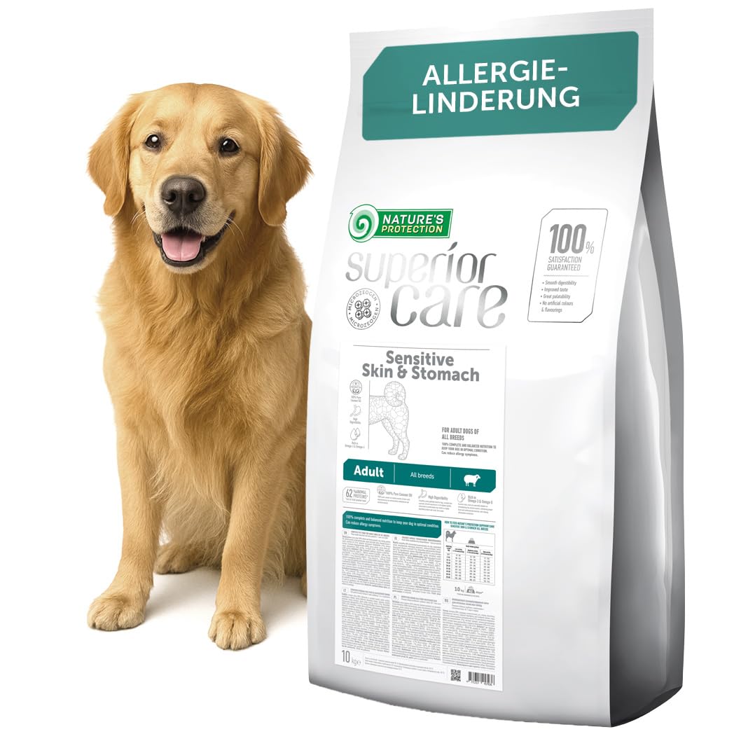 Nature's Protection Superior Care Trockenfutter für Hunde mit Empfindlich Haut und Magen - Hundefutt
