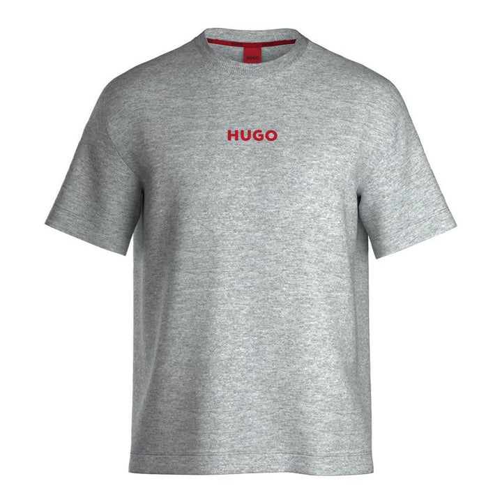 HUGO Herren Linked Pyjama_T_Shirt M Medium Grey35, M Medium Grey35