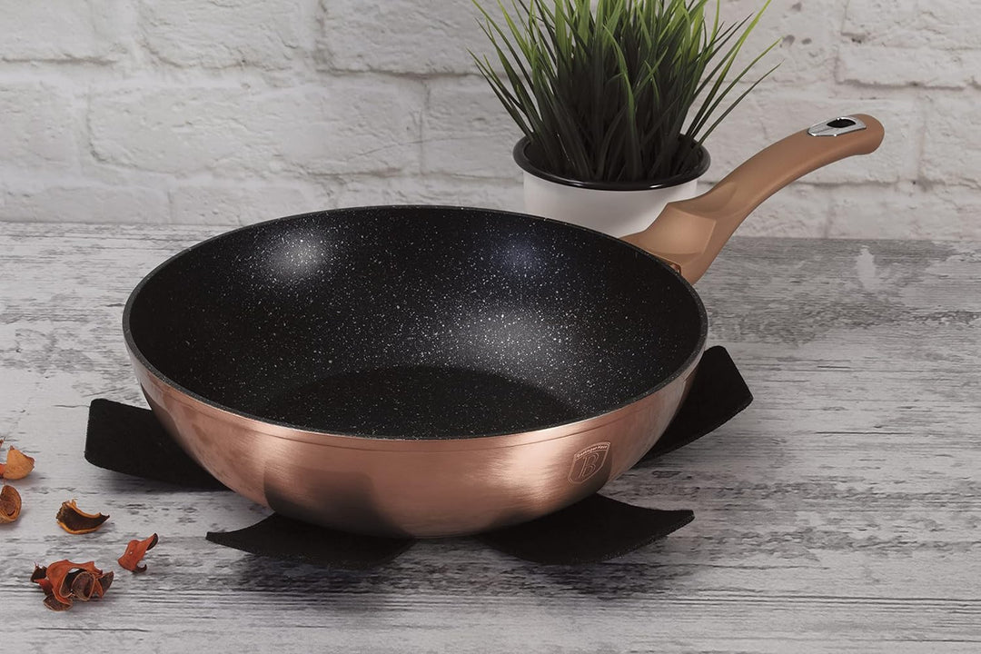 Berlingher Haus Pfanne Wok Rosegold Collection Kupfer 28 cm - BH-1512