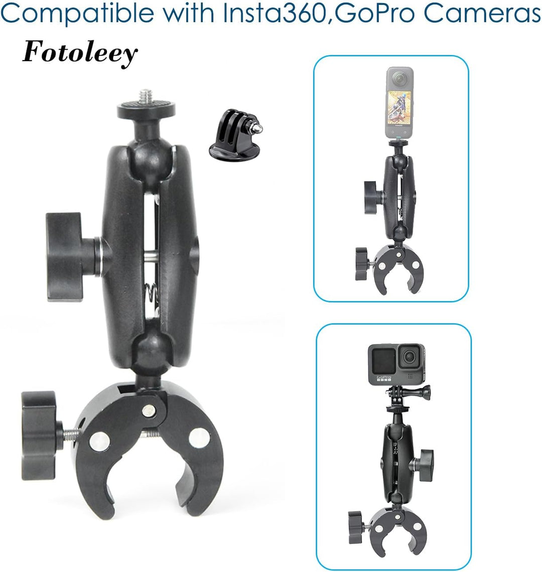 Fotoleey Kamera-Fahrradhalterung, Motorrad-Lenkerhalterung für Insta360 X3/X2/Ace Pro/Ace/One RS, ko