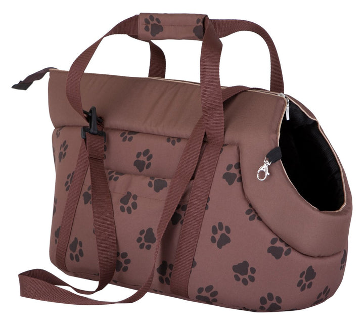 Hobbydog TORJBL5 Hundetasche Tragetasche Katzentasche mit Pfoten, Grösse 32 x 30 x 50 cm, Hellbraun