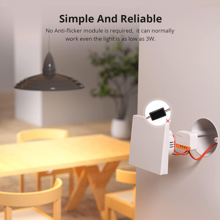 SONOFF Zigbee Smart Schalter,ZBMINIL2 2 Stück 2 Way Smart Switch(Kein Neutralleiter Erforderlich),Sm