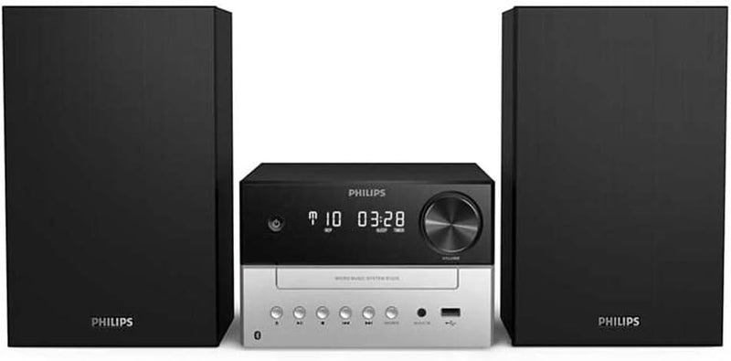 Philips M3205/12 Mini Stereoanlage mit CD und Bluetooth (UKW Radio, USB, MP3-CD, USB-Anschluss zum L