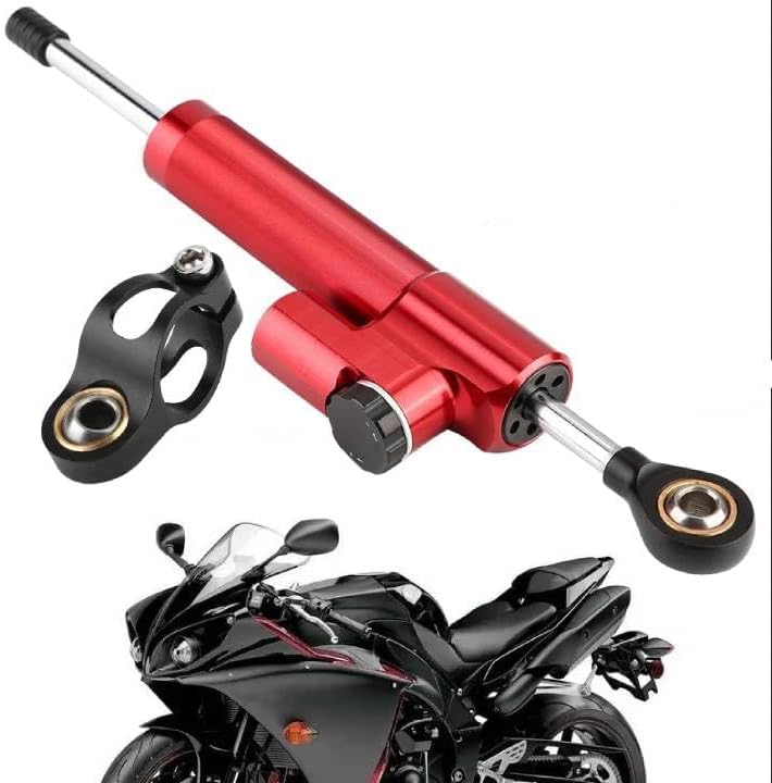 Motorrad Lenkungsdämpfer, Universal-Lenkungsdämpferstabilisator aus Aluminiumlegierung Dämpfer Stabi