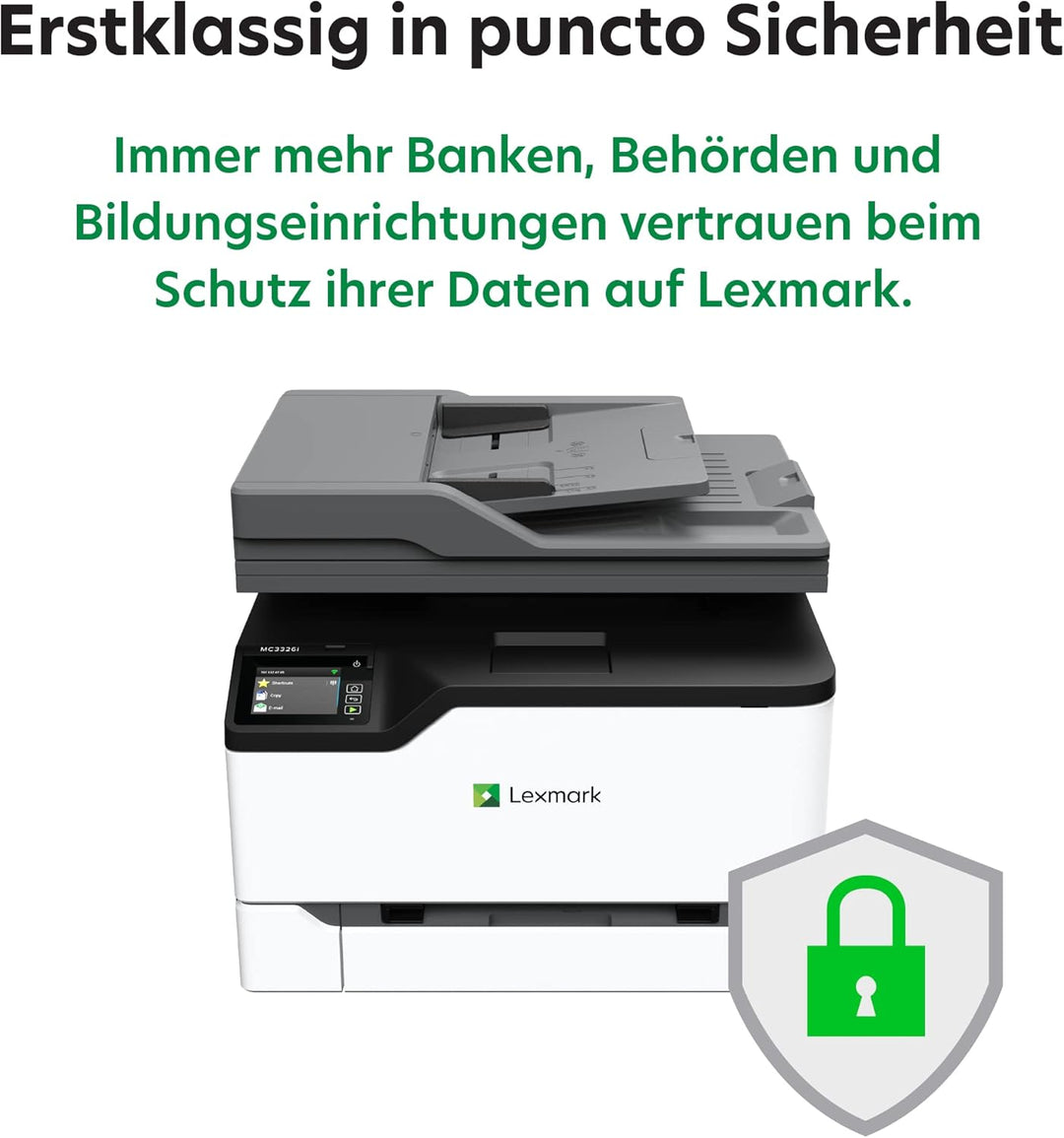 Lexmark MC3326i 3-in-1 Farblaser-Multifunktionsgerät (Drucker, Kopierer, Scanner, WLAN, Netwerkansch
