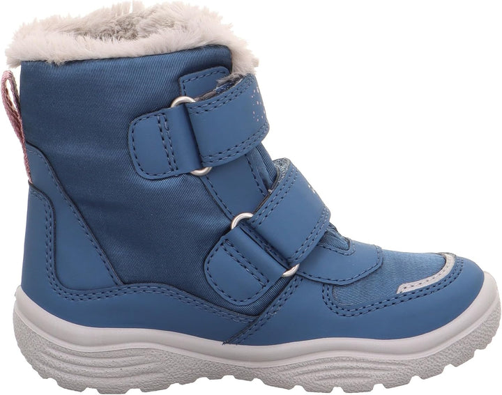 Superfit Mädchen Crystal Warm Gefütterte Gore-tex Schneestiefel 25 EU Schmal Blau Grau 8020, 25 EU S