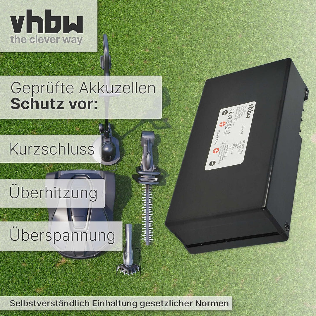 vhbw Akku kopmatibel mit Agro R800Li & Ambrogio Alex L20, L30 Elite, L50, L75, L85 Deluxe Edition Ra