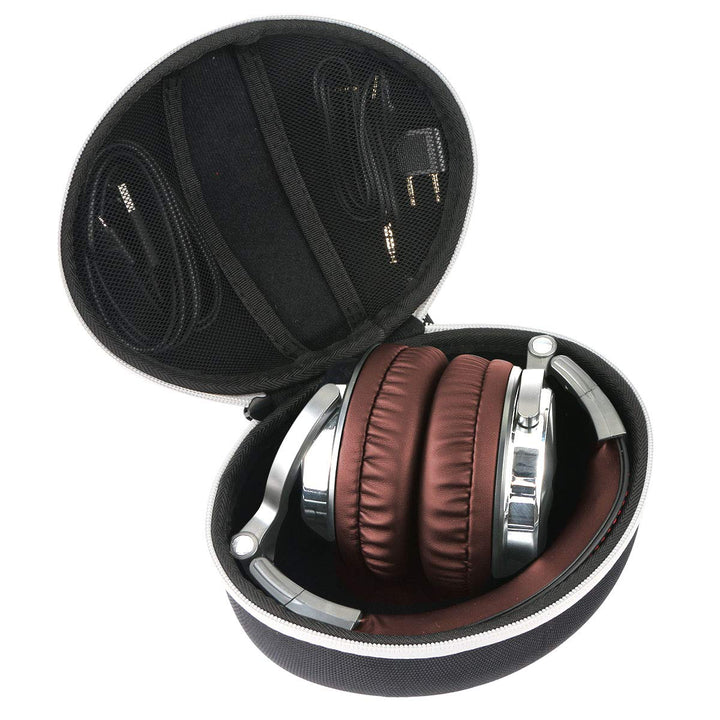 Khanka Hart Kopfhörer Tasche Für OneOdio DJ Kopfhörer Over-Ear Headset, Nur Tasche (Weiss Reissversc