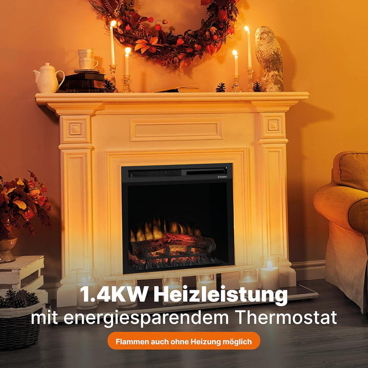 Dimplex 210975 XHD26 Firebox 26" Elektro-Kamineinsatz, 1400 W, Schwarz