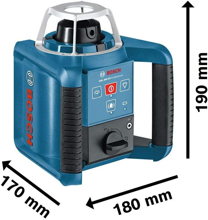 Bosch Professional Rotationslaser GRL 300 HVG (grüne Laserlinie, Laserempfänger LR 1 G, Arbeitsberei