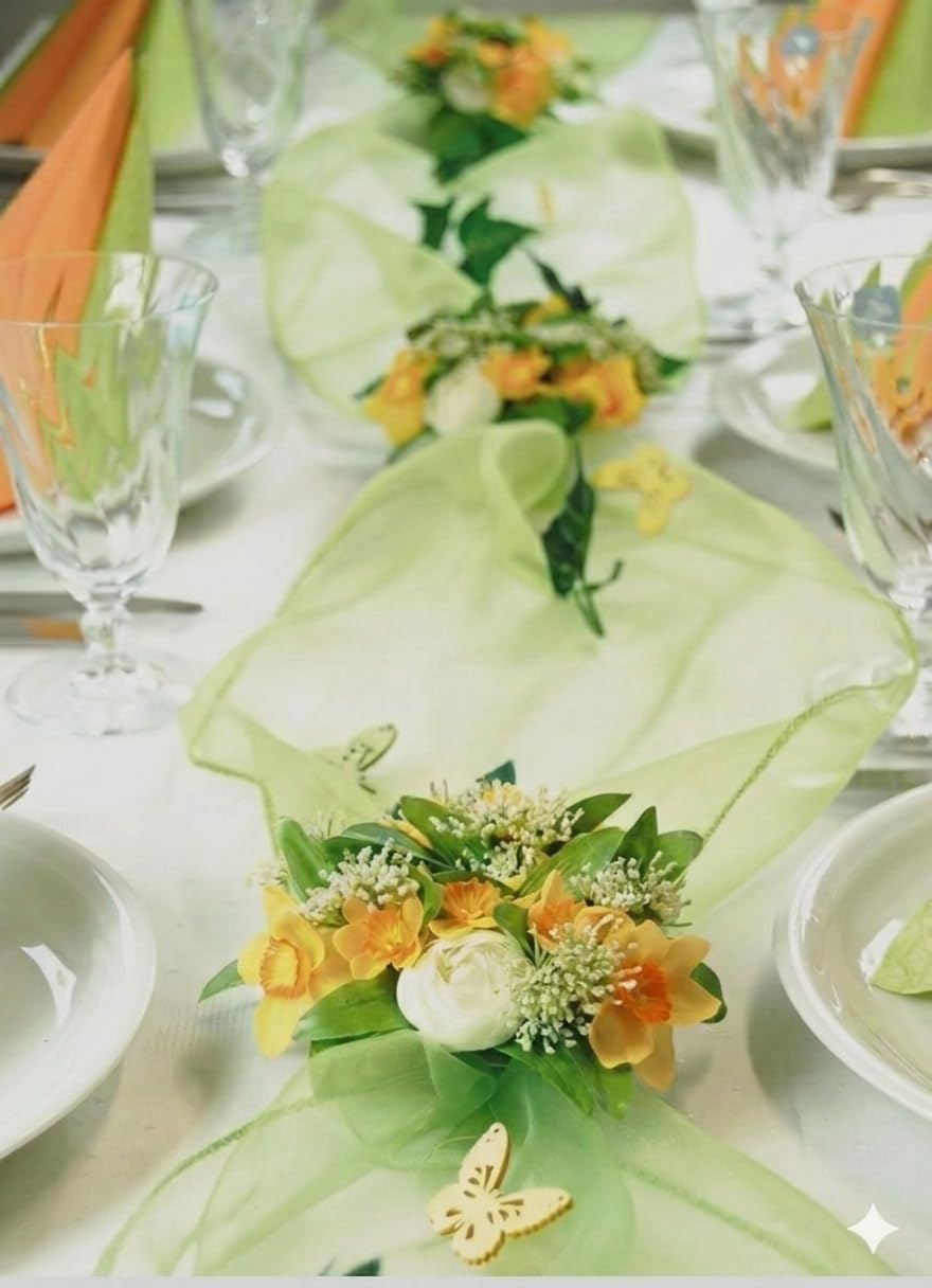 Fibula [Style] ® Komplettset "Spring" Tischdekoration für Frühling/Geburtstag/Party/Hochzeit/Taufe/K