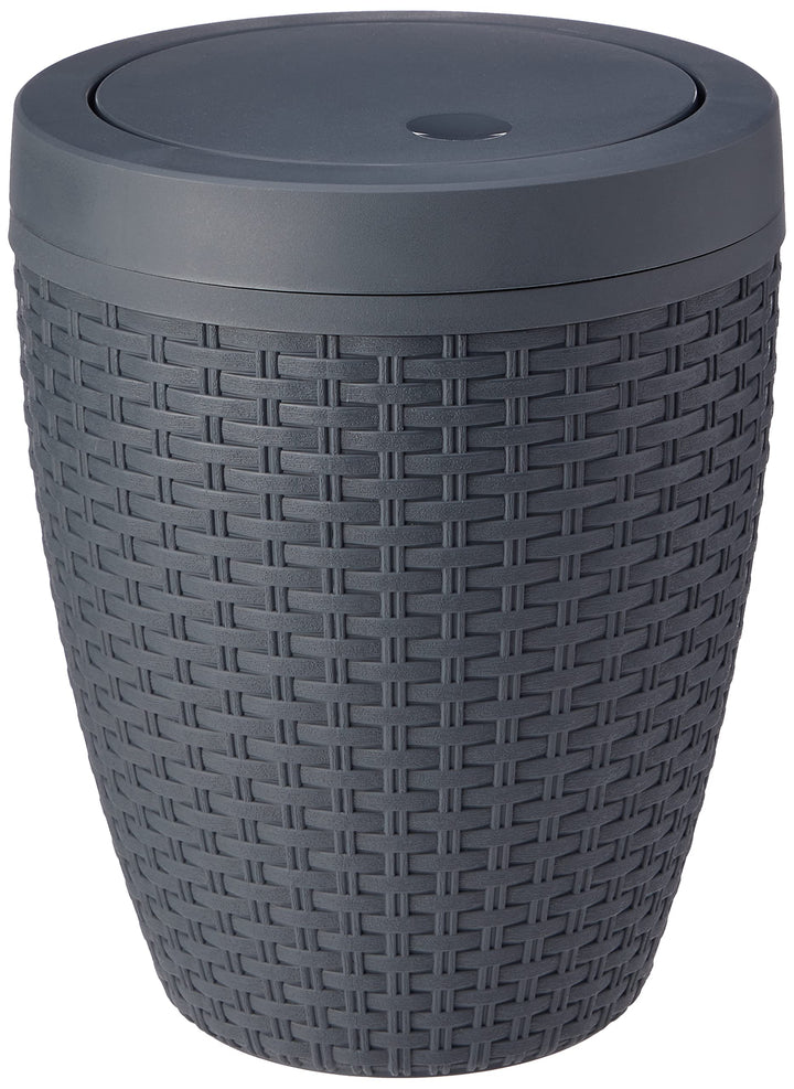 Addis, Rattan-Kunststoff, Plastik, anthrazit, Swing Bin Anthrazit Schwing-Mülleimer, Anthrazit Schwi