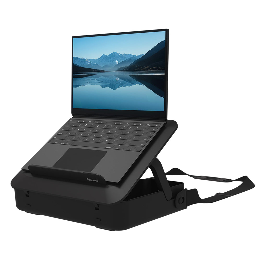 Fellowes Tragbarer Laptop-Ständer Tragetasche - Breyta™ 2-in-1 Design mit 5 Höhenverstellungen - Ide
