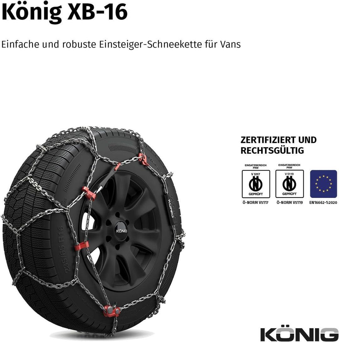 KÖNIG XB-16 220 - Schneeketten, XB-16 220