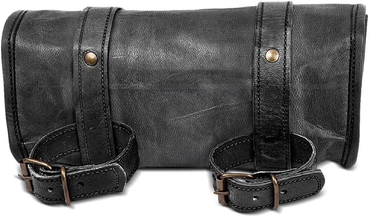 Werkzeugrolle Leder für Chopper/Custombike Custom Iron LR3 schwarz CB56112