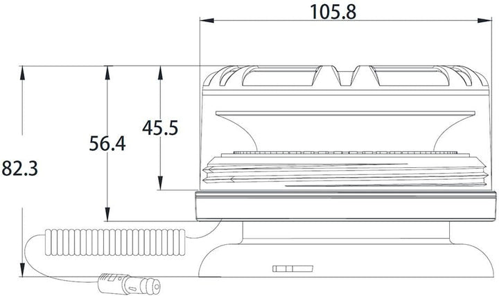 D-TECH 12/24V LED Warnlicht Stroboskoplicht Blinklichter Frontblitzer Rundumleuchte Amber Notlicht-L