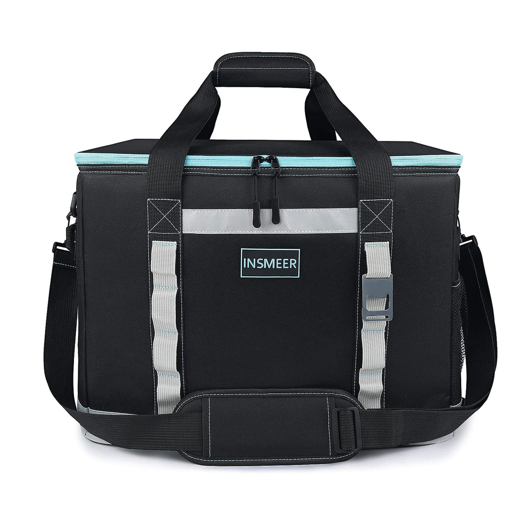 INSMEER 48L/25L Grosse Kühltasche Faltbare, 65/32 Can Kühltasche Gross Thermotasche Isoliertasche, X