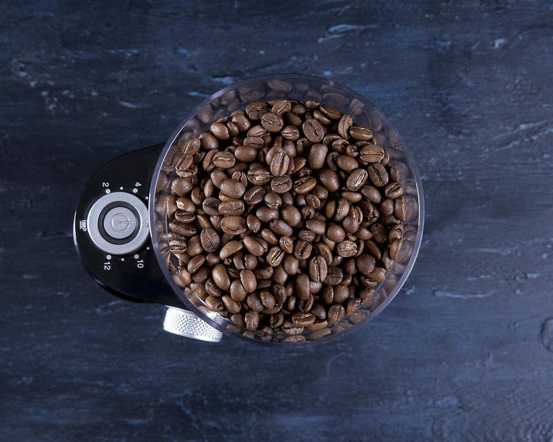 Gastronoma 18120001 Kaffeemühle Kaffee Espresso elektrische Mühle, 12 Mahlgradeinstellungen von Fein