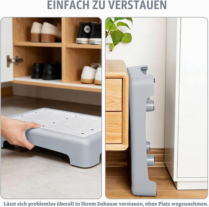 rutschfest Halbstufe 9cm, Trittstufe Tragbare Steighilfe &amp; Einstiegshilfe Anti-Rutsch Tritthocker bi
