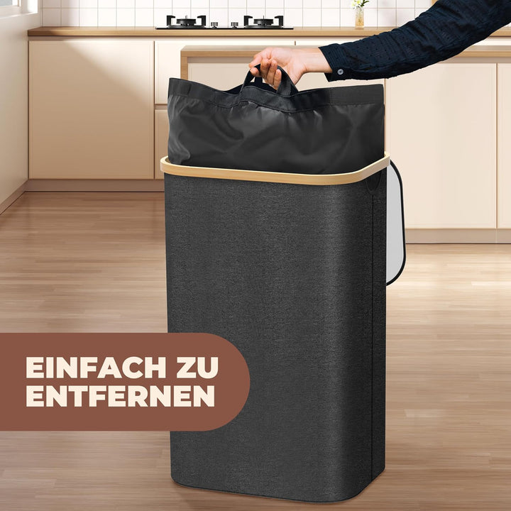 Pfandflaschen Behälter - Pfandsammler - Pfandflaschen Sammelbehälter Schwarz, Schwarz