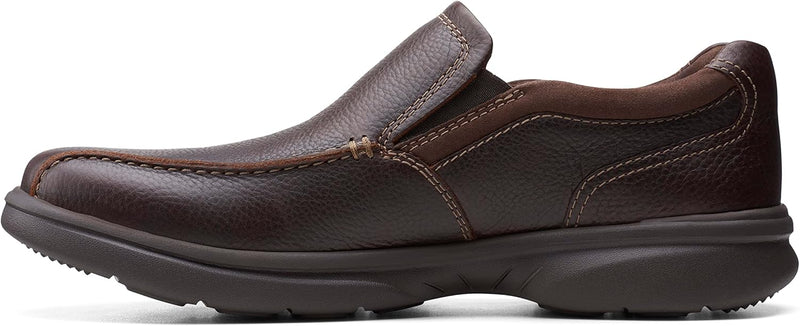 Clarks Herren Bradley Step Slipper 43 EU Weit Brown Tumb, 43 EU Weit Brown Tumb