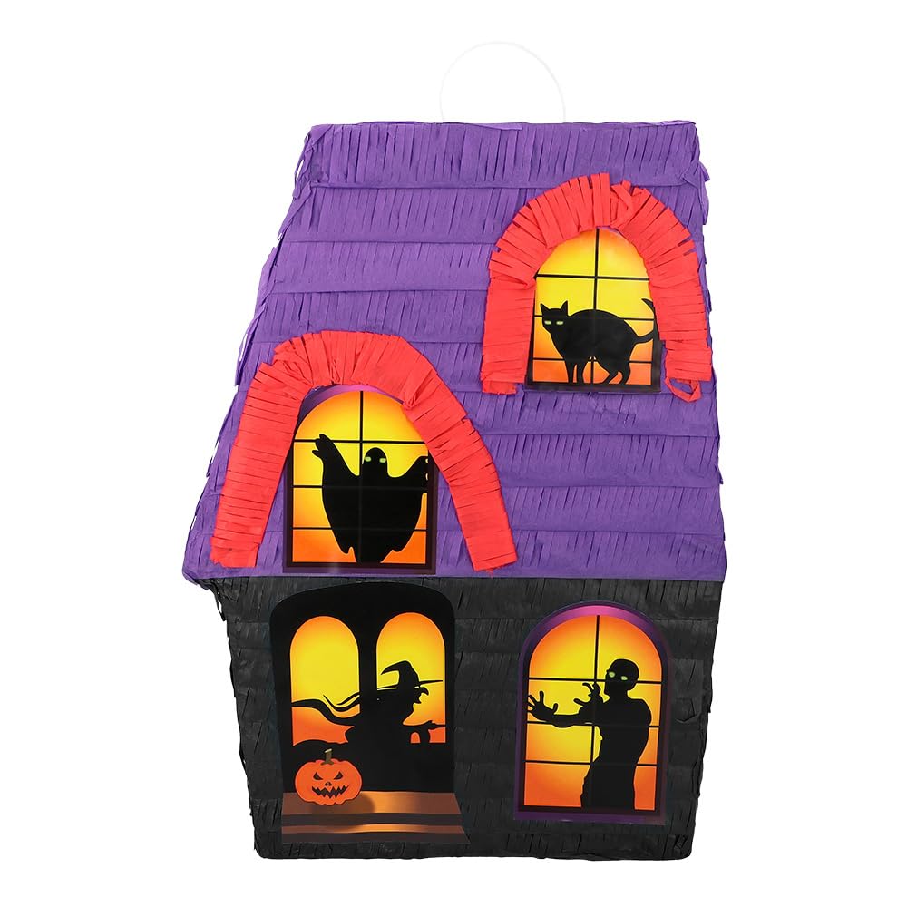 Boland 30982 - Pinata Spuckhaus, 33 x 10 x 45 cm, Hängedeko, Dekoration für Geburtstag, Mottoparty u