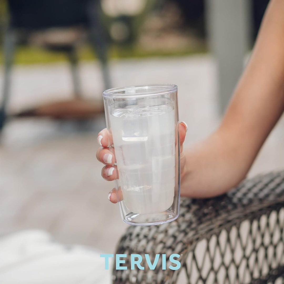 Tervis Thermobecher mit Wickelverschluss, Fuchsia 16oz farblos, 16oz Farblos