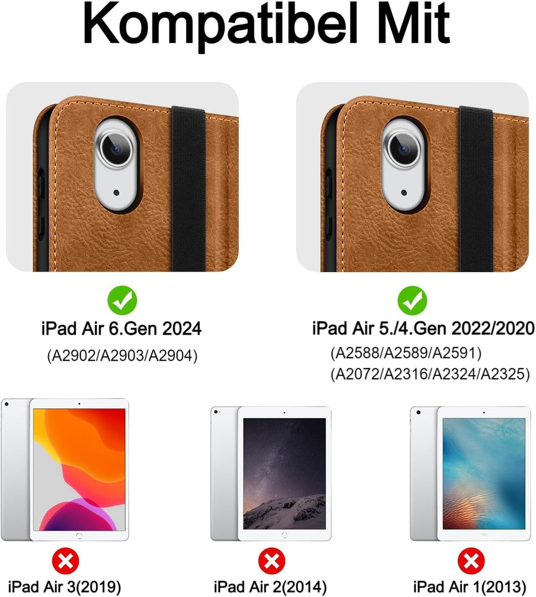 HOLIMET Hülle für Neu iPad Air 2024 11 Zoll, iPad Air 6/5/4 (2024/2022/2020) 10,9Zoll mit Stifthalte