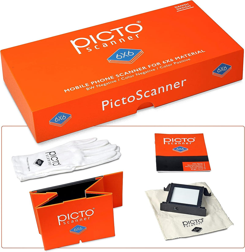 PictoScanner 6x6 - Ist EIN Scanner für 6x6 Filme. Scannen und speichern Sie Ihre 6x6 Negative oder D