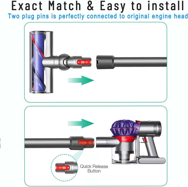 Vakuum-Verlängerungsrohr Stab für Dyson V7 V8 V10 V11 V15 Stick Staubsauger, Schnellspannstab Ersatz