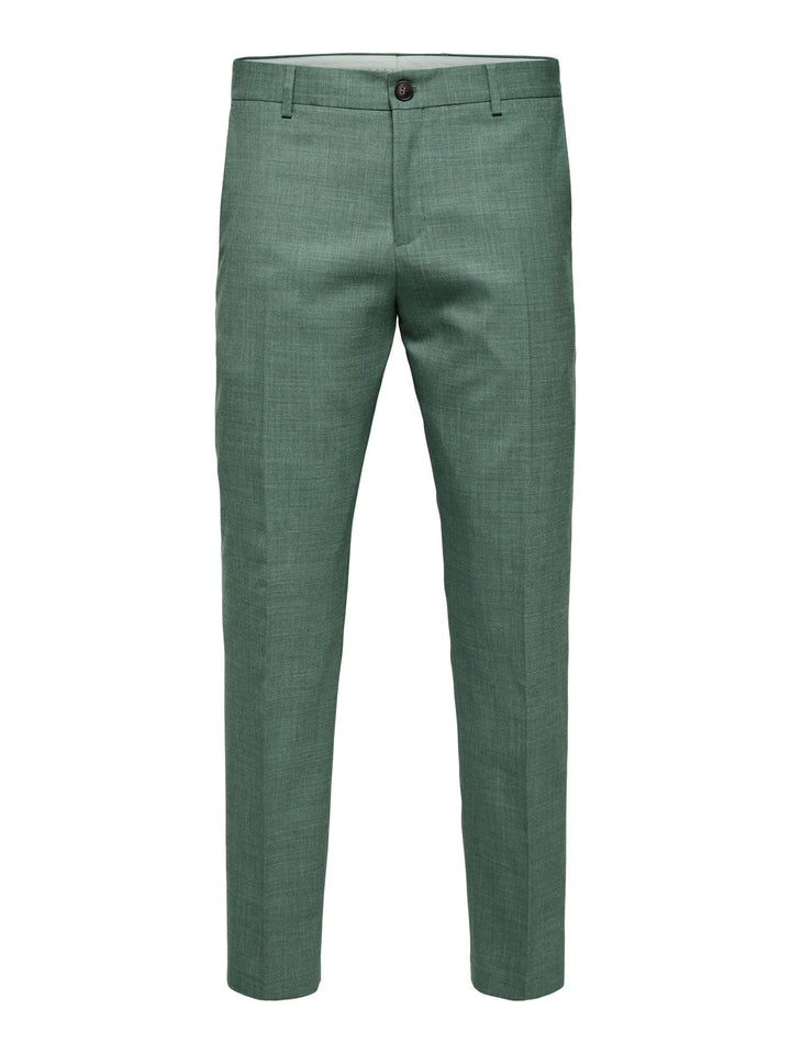 SELECTED HOMME Male Anzughose Slim Fit 40 Light Green Melange, 40 Light Green Melange