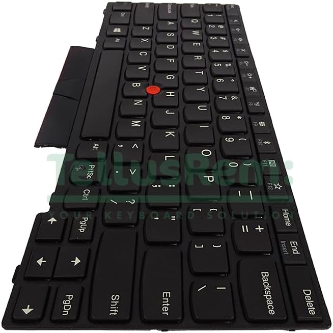 TellusRem ersatztastatur US Nicht Hintergrundbeleuchtung für Lenovo Thinkpad X280 X390 X395 Non-Back