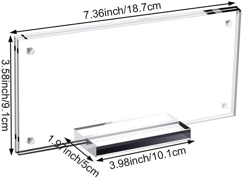 Acryl-Dollar-Schein-Halter, Dollar-Schein-rahmenhalter, Durchsichtige Schilder-vitrine, Währungs-Tic