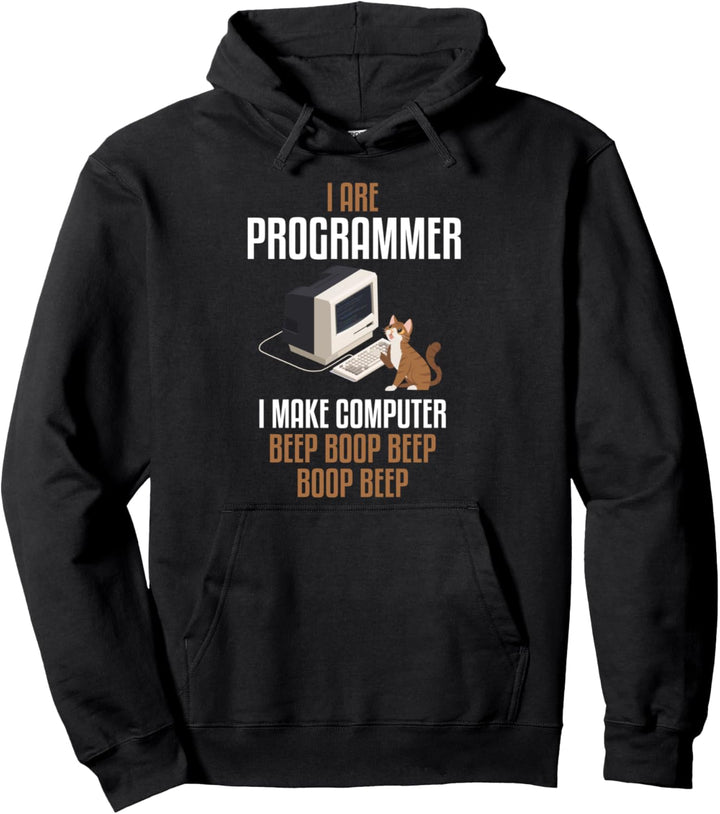I Are Programmer Lustige Programmierer Katze Pullover Hoodie